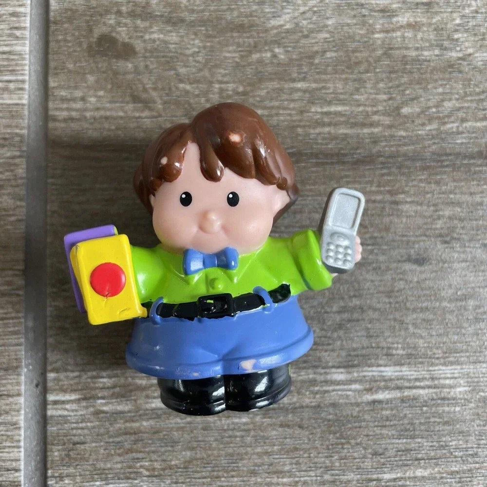 fisher price little people lot of 4 doctor, policeman, school boy, dad